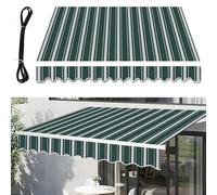 Tissu de rechange pour auvent d'extérieur - Imperméable et résistant aux UV - Pour patio, terrasse et cour - Matériau durable pour toutes les conditions météorologiques
