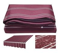 Tissu de rechange pour auvent d'extérieur rétractable - Tissu en polyester hydrofuge - Pour protection solaire - Durable - 6 x 1,5 m