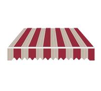 Tissu de rechange pour auvent rétractable avec cantonnière pour extérieur, terrasse et balcon, protection solaire