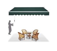 Tissu de rechange pour auvent rétractable de 6 x 2 m, résistant aux UV, vert, 2,5 x 2 m, tissu d'ombrage durable pour protection solaire
