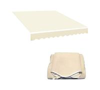 Tissu de rechange pour auvent rétractable - Toile imperméable pour fenêtre/auvent - Pour balcon, 250 x 200 cm et 500 x 200 cm, beige - 350 x 150 cm