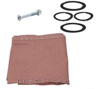 Tissu de rechange pour fauteuil inclinable avec cordes et vis conçus pour s'adapter à la plupart des chaises inclinables pour une utilisation en extérieur et un entretien facile (marron)