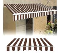 Tissu de rechange pour parasol de balcon 300 x 200/600 x 200 cm Auvent rétractable pour terrasse et jardin (cadre non inclus) - Taille : 6 x 2 m. Couleur : F