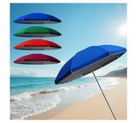 Tissu de Rechange pour Parasol Rond Auvent Compatible Tissu Imperméable UV30+ pour Parasol de Terrasse, pour Parasol De Table De Jardin et de Marché(Blue,(8Rib)2.6m/8.5ft)