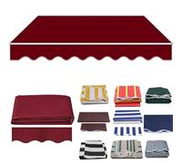 Tissu de rechange pour pare-soleil de terrasse, tissu Oxford en PVC sans cadre, plusieurs tailles pour cours, porches et fenêtres (4 x 3,5 m)