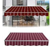 Tissu de rechange pour pare-soleil, résistant aux UV et imperméable, bords ourlés, idéal pour un usage domestique et commercial, 4,5 x 2,5 m, matériau durable pour auvent d'extérieur