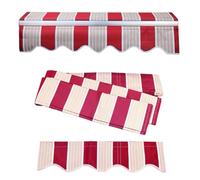 Tissu de rechange rétractable pour auvent de terrasse, balcon et cour en polyester imperméable, protection UV, pour extérieur, terrasse, balcon et cour - Élégant