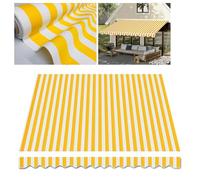Tissu de rechange rétractable pour auvent de terrasse, en polyester imperméable, résistant aux UV, sans cadre (2,5 x 2 m)