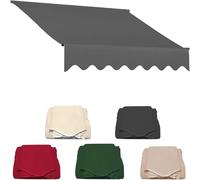 Tissu de rechange rétractable pour auvent de terrasse, résistant aux UV et à la déchirure, idéal pour la protection solaire - 3,5 x 2 m - A05