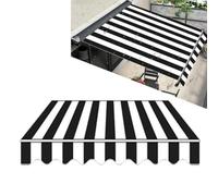 Tissu de rechange rétractable pour auvent - Pare-soleil pour terrasse, cour ou fenêtre