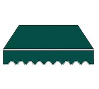 Tissu de rechange rétractable pour auvent - Tissu d'ombrage en polyester imperméable résistant aux UV - Auvent d'extérieur pour une protection ultime contre le soleil et la pluie