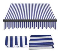 Tissu de rechange rétractable pour auvent - Toile en polyester durable pour protection contre le soleil, les fenêtres et les portes