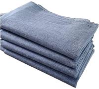 【Tissu de Rembourrage】TinaKim - Type Lin pour la Couture de Canapé et Chaise (Bleu Foncé 21, 1 Mètre)