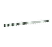 Tissu de Remplacement de Cantonnière d’auvent, Lambrequin pour Store Toile de Remplacement Bandeau Banderole Store Banne Cadre de 4 m Vert et Blanc 3,8x0,2 m