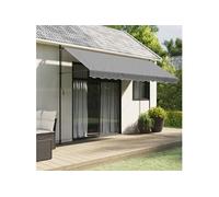 vidaXL Tissu de remplacement de cantonnière d’auvent Rayure Anthracite