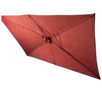 Tissu de Remplacement Parasol de Marché Carré/Rectangulaire Simple à Installer Toile de Remplacement Imperméable Housse de Parasol Tissu pour Jardin et Terrasse(Rouge,Rectangle 1.9x1.25m)