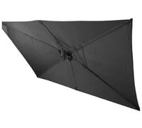 Tissu de Remplacement Parasol de Marché Carré/Rectangulaire Simple à Installer Toile de Remplacement Imperméable Housse de Parasol Tissu pour Jardin et Terrasse(Gris,Rectangle 1.9x1.25m)