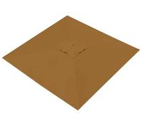 Tissu de Remplacement Parasol de Marché Carré/Rectangulaire Simple à Installer Toile de Remplacement Imperméable Housse de Parasol Tissu pour Jardin et Terrasse(Kaki,Square 2x2m)