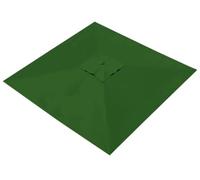 Tissu de Remplacement Parasol de Marché Carré/Rectangulaire Simple à Installer Toile de Remplacement Imperméable Housse de Parasol Tissu pour Jardin et Terrasse(Vert,Square 2.7x2.7m)