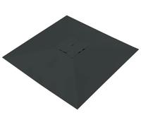 Tissu de Remplacement Parasol de Marché Carré/Rectangulaire Simple à Installer Toile de Remplacement Imperméable Housse de Parasol Tissu pour Jardin et Terrasse(Gris,Square 3.0x3.0m)