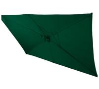 Tissu de Remplacement Parasol de Marché Carré/Rectangulaire Simple à Installer Toile de Remplacement Imperméable Housse de Parasol Tissu pour Jardin et Terrasse(Vert,Rectangle 2x3.0m)