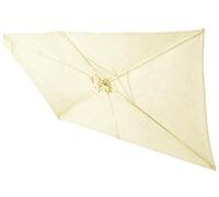 Tissu de Remplacement Parasol de Marché Carré/Rectangulaire Simple à Installer Toile de Remplacement Imperméable Housse de Parasol Tissu pour Jardin et Terrasse(Beige,Rectangle 2x3.0m)