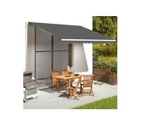 Tissu de remplacement pour auvent Anthracite 4x3,5 m Anthracite G