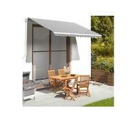 Vidaxl Tissu De Remplacement Pour Auvent Anthracite Et Blanc 3,5x2,5 M Blanc