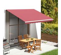 Tissu de remplacement pour auvent anthracite et blanc 380x295cm polyester vidaXL