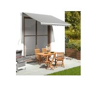 vidaXL Tissu de remplacement pour auvent Anthracite et blanc 3 x 2,5 m