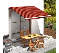 Vidaxl Tissu De Remplacement Pour Auvent Orange Et Marron 4x3,5 M Orange