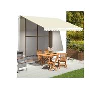 Tissu de remplacement pour auvent Crème 4x3,5 m