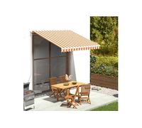 Tissu de remplacement pour auvent Jaune et orange 3x2,5 m