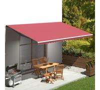 Tissu de remplacement pour auvent marron 6 x 3 m polyester vidaXL