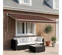 Tissu de remplacement pour auvent marron 600x300 cm polyester vidaXL