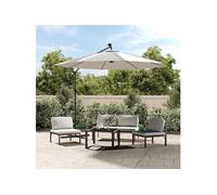 Vidaxl Tissu De Remplacement Pour Parasol Déporté Blanc Sable 350 Cm Blanc