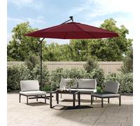 Tissu de remplacement pour parasol déporté Rouge bordeaux 350cm 313816