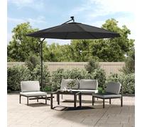 Tissu de Remplacement pour Parasol Déporté Bleu 300 cm Rechange Jardin vidaXL