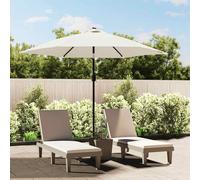 vidaXL Vervangingsdoek voor parasol 300 cm wit313795 Blanc G