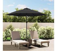 vidaXL Tissu de remplacement pour parasol d'extérieur Anthracite 300cm 313796 Gris G