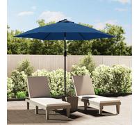 Tissu de Remplacement pour Parasol d'Extérieur Noir 300 cm Rechange vidaXL