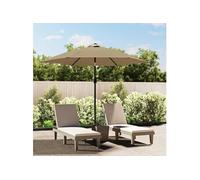 Tissu de remplacement pour parasol d'extérieur Taupe 300 cm 313797