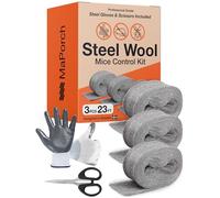 Tissu de remplissage anti-écartement, laine de laiton pour protéger les animaux gênants des trous, des tuyaux, des fissures murales, des aérations dans le jardin, la maison, le garage (3)