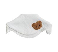 Tissu de rots pour bébé à 2 couches, serviette de salive douce et confortable pour garçons et filles, bavoir de bave pour nourrir la dentition, bavoir de dentition doux et absorbant