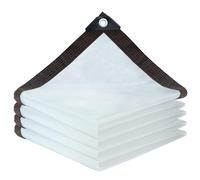 Tissu de Teinte Blanche, 3, 3x6, 6 Pieds UV résistant à l'ombre Anti-âge Tipide de Barre Soleil, Eau et air perméable en Mailles perméables pour la Couverture l'usine, Serre, Barnshade