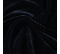 Tissu de velours extensible velours au metre ameublement Largeur 160 cm Pour coudre de l'artisanat bricolage, housse de siège de chaise, décoration d'intérieur ciel de toit automobile(Color:le noir)