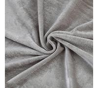 Tissu de velours extensible velours au metre ameublement Largeur 160 cm Pour coudre de l'artisanat bricolage, housse de siège de chaise, décoration d'intérieur ciel de toit automobile(Color:gris)
