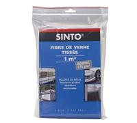 SINTO MATERIAUX - Fibre de verre tissée - répare perforations et fissures - s'utilise avec la résine - résite aux flexions et torsions - usage intérieur et extérieur - 1m²