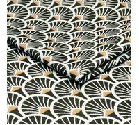 Tissu décoratif - Etna 03 - Noir - 0,5m - Multicolore