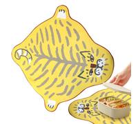 Tissu d'emballage à motif tigre - Tissu Furoshiki réutilisable résistant aux odeurs, fermeture adhésive intelligente | Emballage déjeuner peu encombrant pour les voyages, les voyages d'affaires, les